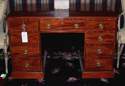Lot 1190 - George III Style Fruitwood Double Pedestal...