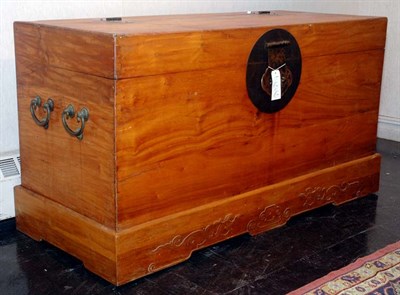 Lot 3183 - Chinese Camphorwood Trunk on Stand Late 19th...
