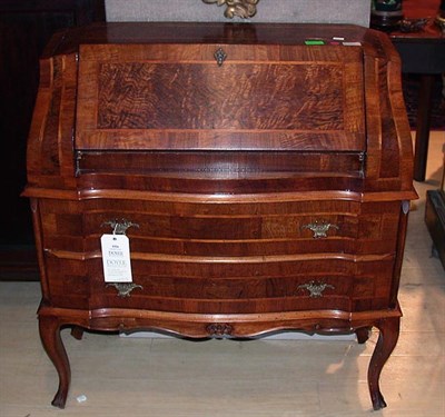 Lot 1326 - Italian Walnut Slant Front Desk Height 35...