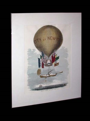 Lot 119 - Artist Unknown THE NEW AIR-SHIP "CITY OF NEW...