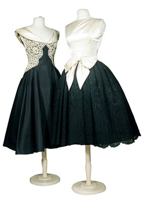 Lot 55 - Sarmi Black Lace Cocktail Dress American,...