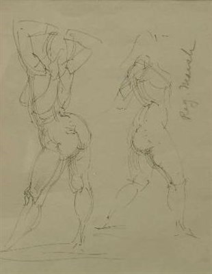 Lot 1052 - Reginald Marsh American, 1898-1954 STANDING...