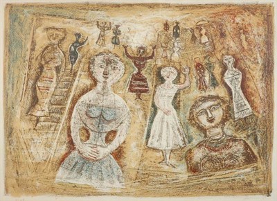 Lot 2164 - Massimo Campigli LA BENEVENUTA (MELONI/TAVOLA...
