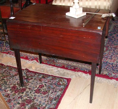 Lot 493 - Georgian Style Mahogany Pembroke Table Height...