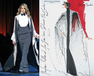 Lot 17 - Stephane Rolland for Jean-Louis Scherrer Black...