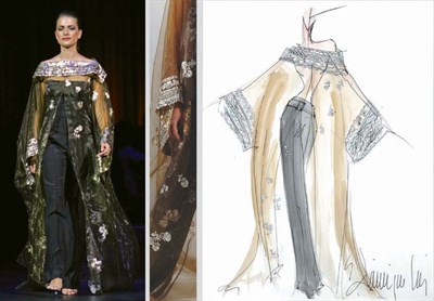 Lot 7 - Dominique Sirop Sterling Silver Embroidered...