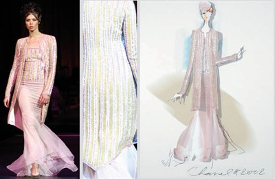 Lot 1 - Karl Lagerfeld for Chanel Couture Embroidered...
