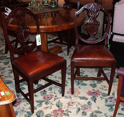 Lot 1162 - Set of Four Georgian Style Mahogany Side Chairs