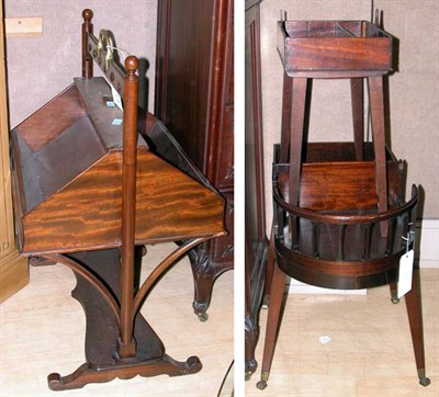 Lot 159 - Georgian Style Mahogany Magazine Stand;...