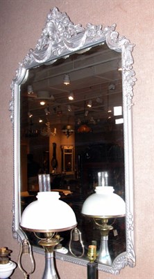 Lot 322 - Rococo Style Painted Mirror Height 51 inches,...
