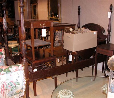 Lot 153 - Georgian Style Mahogany Four-Post Single Bed...