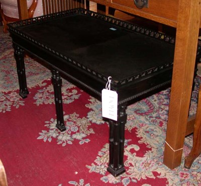 Lot 525 - Chinese Gallery Top Painted Low Table Height...
