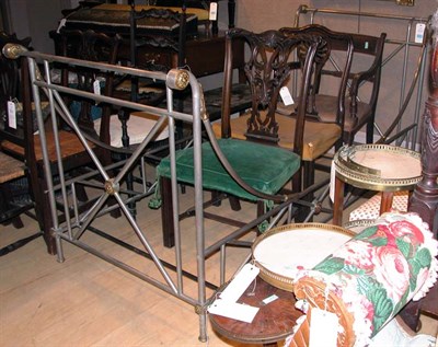Lot 147 - Neoclassical Style Brass and Brushed Metal Day...