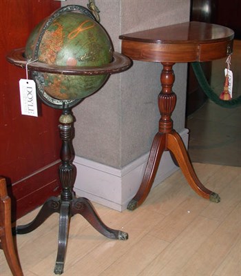 Lot 457 - Regency Style World Globe on Stand; Together...