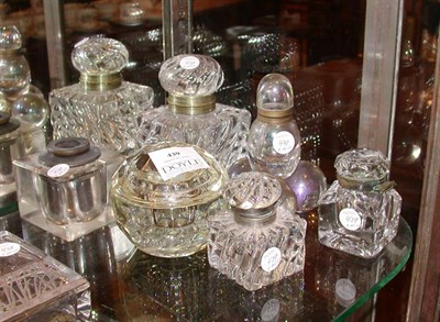 Lot 439 - Miscellaneous Group of Six Glass Inkwells