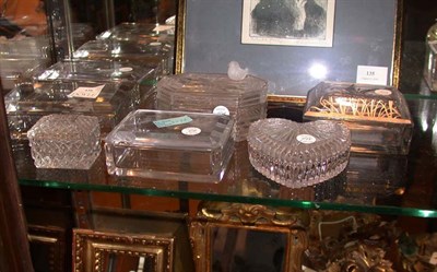 Lot 438 - Miscellaneous Group of Seven Glass Trinket...