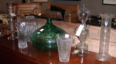 Lot 301 - Miscellaneous Group of Seven Glass Table...