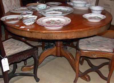 Lot 176 - Victorian Style Mahogany Pedestal Dining Table...
