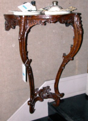 Lot 171 - Rococo Style Carved Oak Console Height 31 1/2...