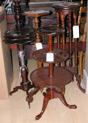 Lot 170 - Three Victorian Style Mahogany Fern Stands;...