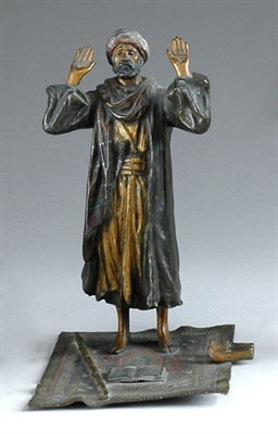 Lot 2516 - Austrian Cold Painted Bronze Figure Of a...