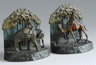 Lot 2501 - Pair of Austrian Cold Painted Bronze and Ivory...
