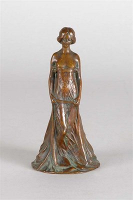Lot 2197 - Art Nouveau Figural Bronze Dinner Bell After a...