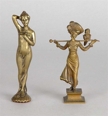 Lot 2376 - Two Art Nouveau Gilt-Bronze Female Figures...