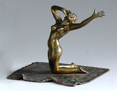 Lot 2508 - Austrian Cold Painted Bronze Figure In the...