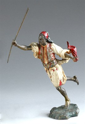 Lot 2517 - Austrian Cold Painted Metal Figure In the form...