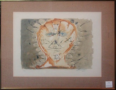 Lot 178 - Salvador Dali SUNDIAL Color lithograph, signed...