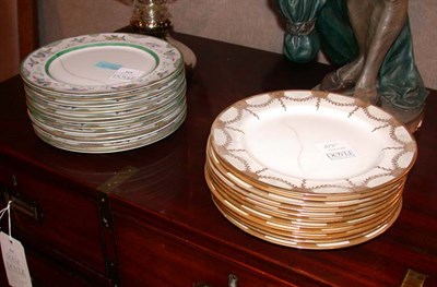 Lot 515 - Two Sets of English Porcelain Plates...