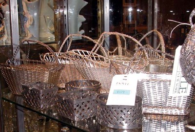 Lot 350 - Miscellaneous Group of Eight Silver Plated...