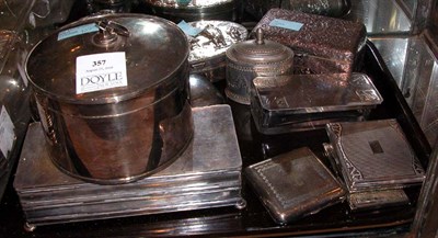 Lot 357 - Miscellaneous Group of Twelve Silver Plated Boxes
