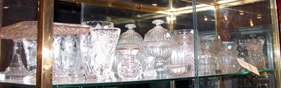Lot 254 - Miscellaneous Group of Clear Glass table...