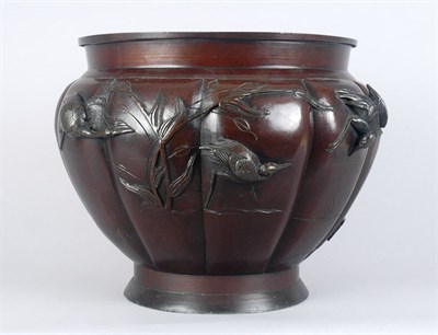 Lot 3259 - Japanese Bronze Jardiniere Meiji Period Of...
