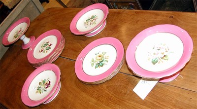 Lot 466 - Victorian Porcelain Dessert Service Comprising...