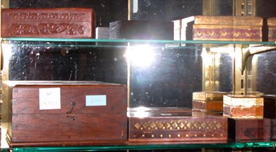 Lot 267 - Miscellaneous Group of Seven Wood Trinket Boxes
