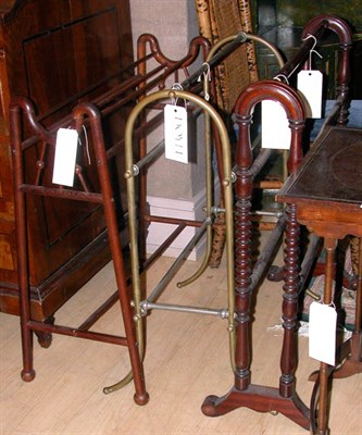 Lot 224 - Three Georgian Style Quilt Racks Including two...