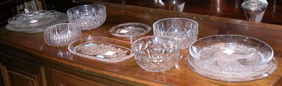 Lot 226 - Miscellaneous Group of Clear Glass Table...