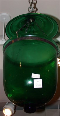 Lot 467 - Green Glass Hall Light