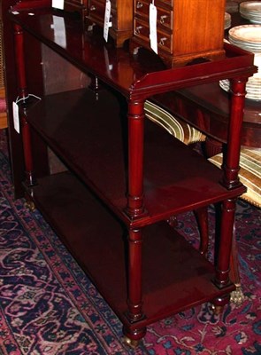 Lot 1257 - Pair of Georgian Style Mahogany Three-Tier...