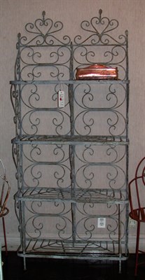 Lot 1138 - Iron Baker's Rack Height 7 feet, width 36...