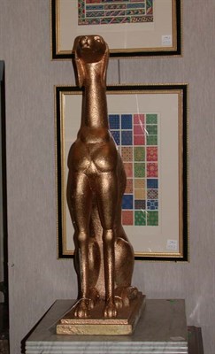Lot 1200 - Painted Composition Figure of a Dog Height 39...
