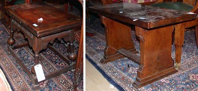 Lot 396 - Three Walnut Low Tables