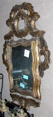 Lot 239 - Rococo style Gilt-Wood Mirror Height 25 inches,...