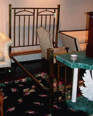 Lot 1178 - French Brass Full-Size Bed Height 60 1/2...