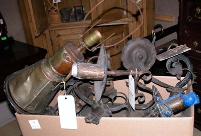 Lot 160 - Miscellaneous Group of Metal Decorations...