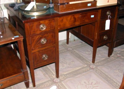 Lot 183 - Georgian Style Leather Top Fruitwood Desk...