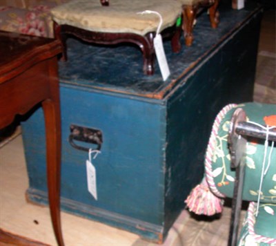 Lot 192 - Painted Wood Storage Trunk Height 20 1/2...